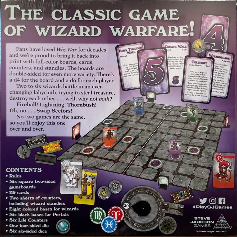 Wiz-War: 9th Edition  (2-6) board game collectible [Barcode 080742096233] - Main Image 2
