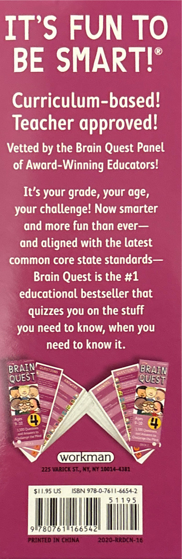 Brain Quest 4th Grade Q&a Cards: 1500 Questions And Answers To Challenge The Mind. Curriculum-based! Teacher-approved! Brain Quest Decks  board game collectible [Barcode 9780761166542] - Main Image 2