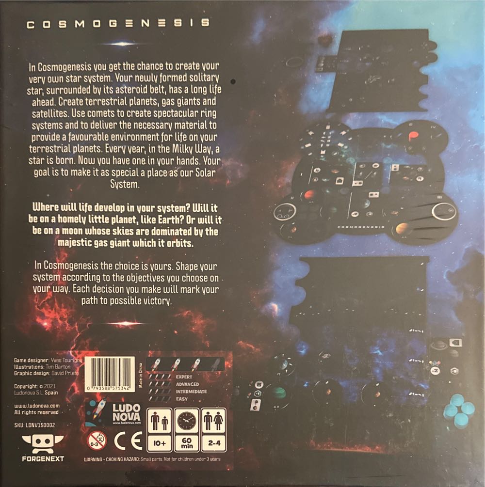Cosmogenesis  (2-4) board game collectible [Barcode 793588575342] - Main Image 2