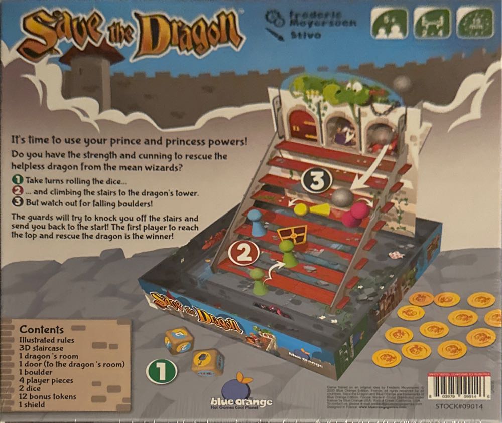 Save the Dragon  (2-4) board game collectible [Barcode 803979090146] - Main Image 2