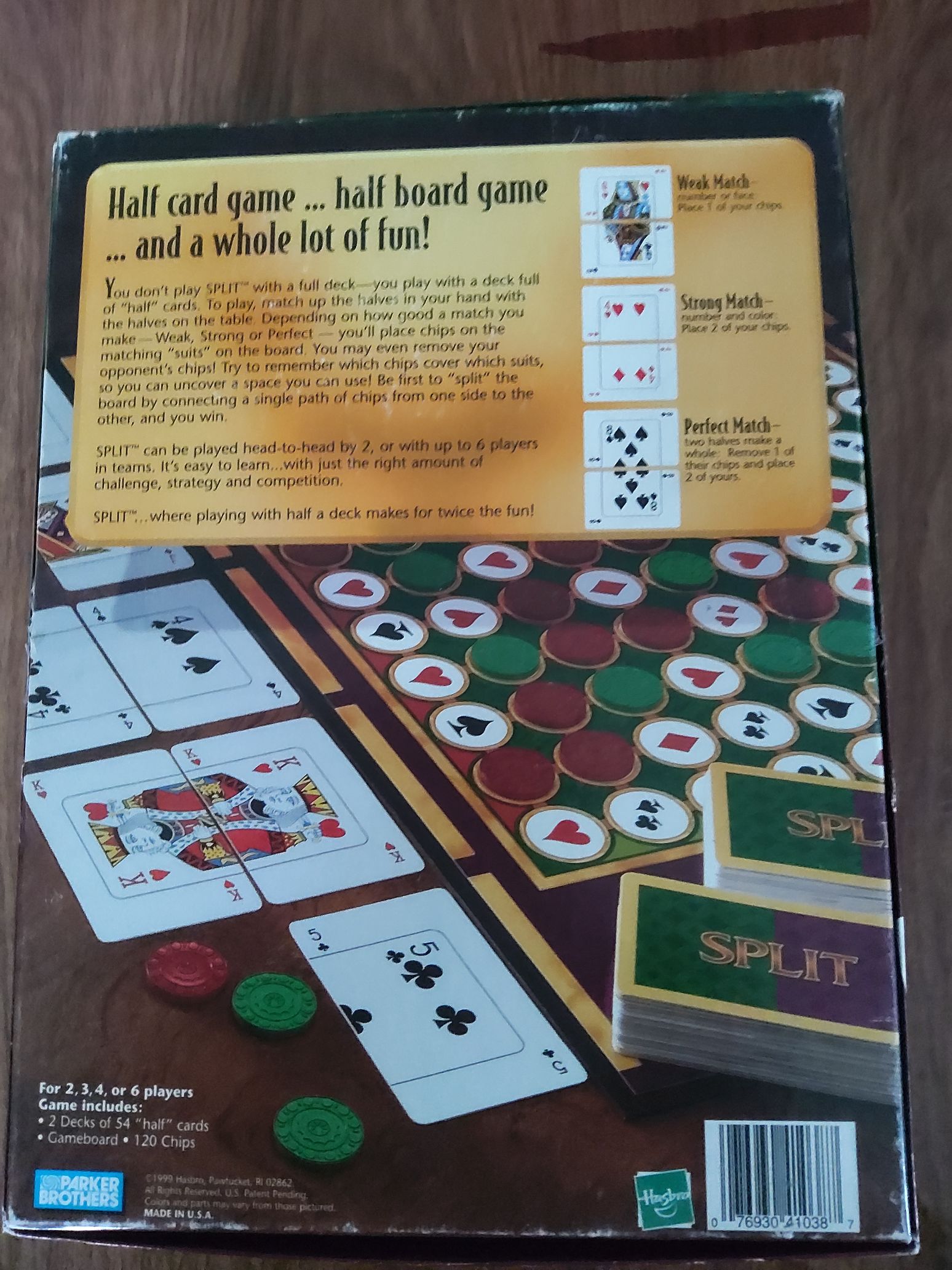 Split  (2-4,6) board game collectible [Barcode 076930410387] - Main Image 2