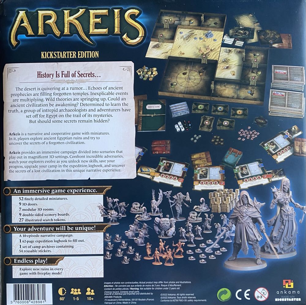 Arkeis - KS Deluxe Pledge  (1-5) board game collectible [Barcode 3760008428981] - Main Image 3