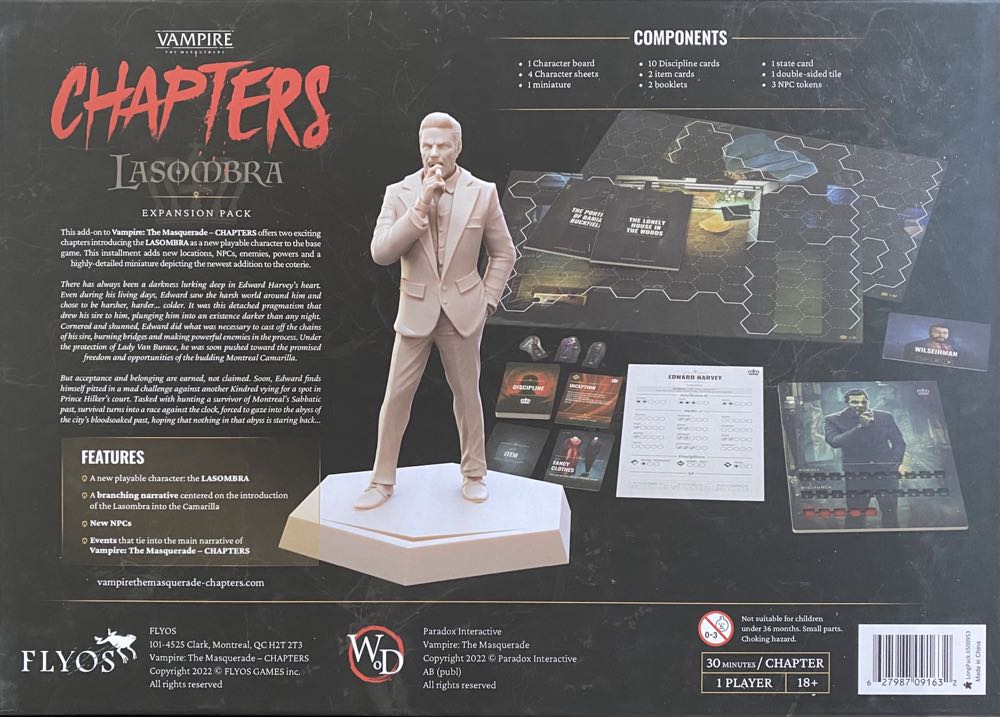 Vampire: The Masquerade - Chapters: Lasombra  board game collectible [Barcode 627987091632] - Main Image 2