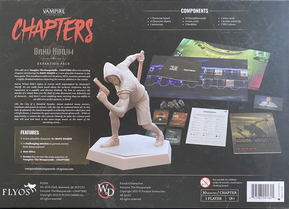 Vampire: The Masquerade - Chapters: Banu Haqim  board game collectible [Barcode 627987091625] - Main Image 2