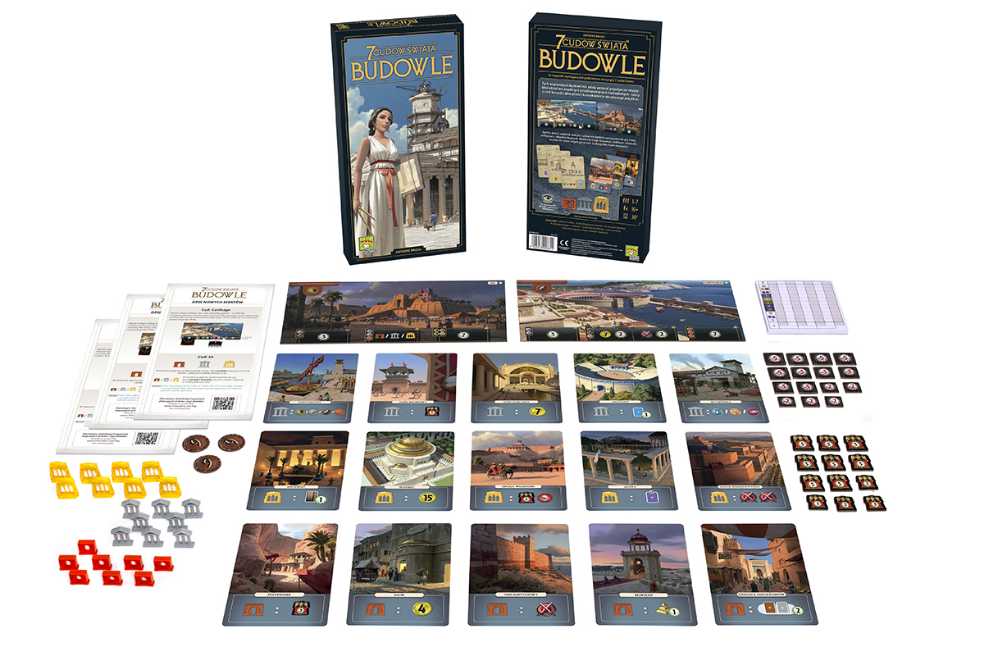 7 Cudów Świata: Budowle (nowa edycja)  (3-7) board game collectible - Main Image 2