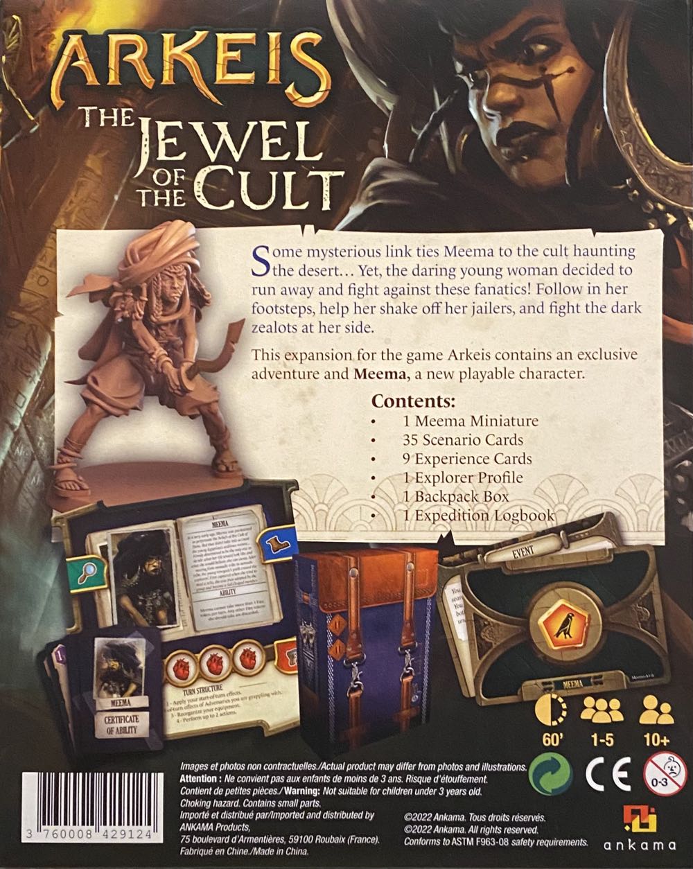 Arkeis: The Jewel of The Cult  (1-4) board game collectible [Barcode 3760008429124] - Main Image 2