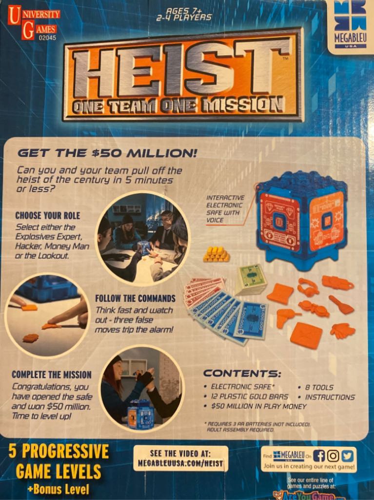 Heist One Team One Mission  (2-4) board game collectible - Main Image 2