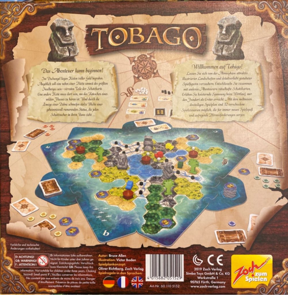 TOBAGO  (2-4) board game collectible [Barcode 4015682051529] - Main Image 2