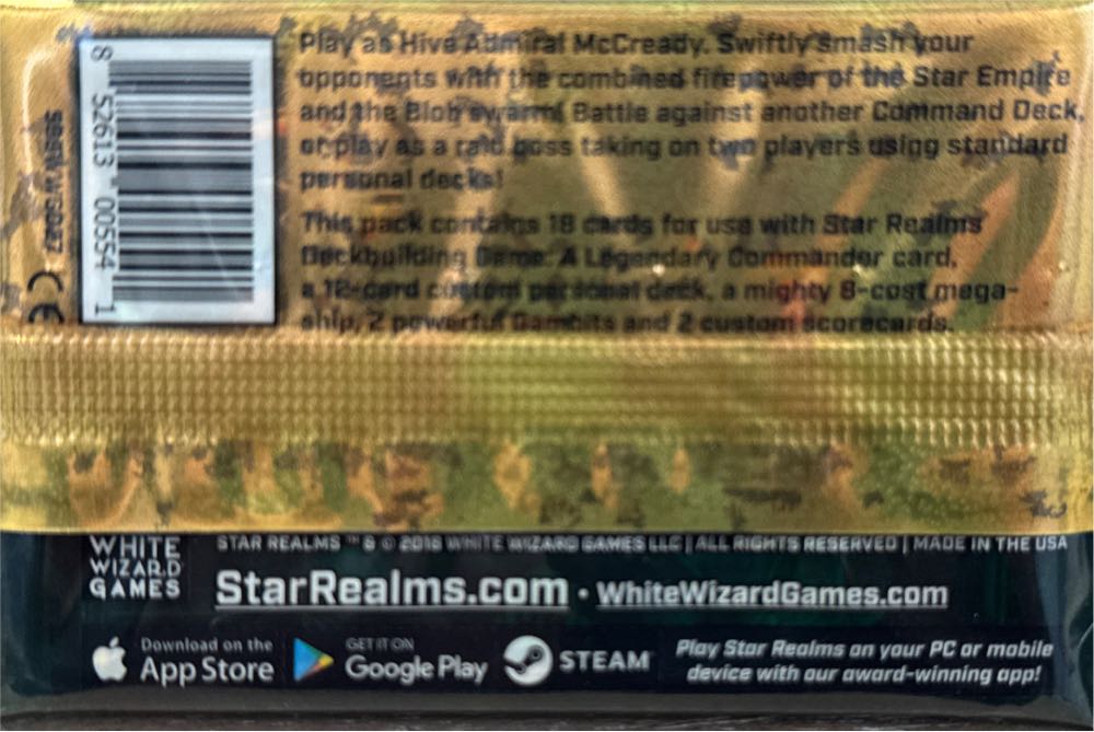 Star Realms -  Union Command Deck  board game collectible [Barcode 852613005541] - Main Image 2