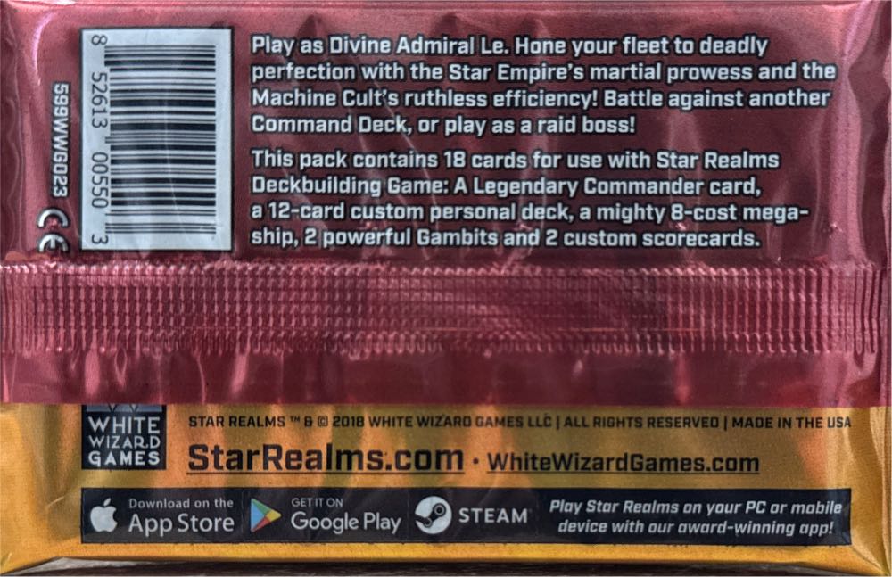 Star Realms - The Alignment Command Deck  board game collectible [Barcode 852613005503] - Main Image 2