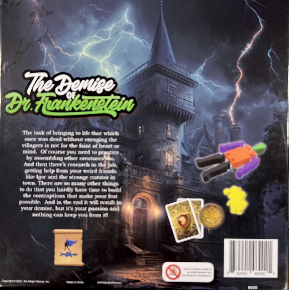 The Demise of Dr. Frankenstein  (2-4) board game collectible [Barcode 850002484021] - Main Image 2