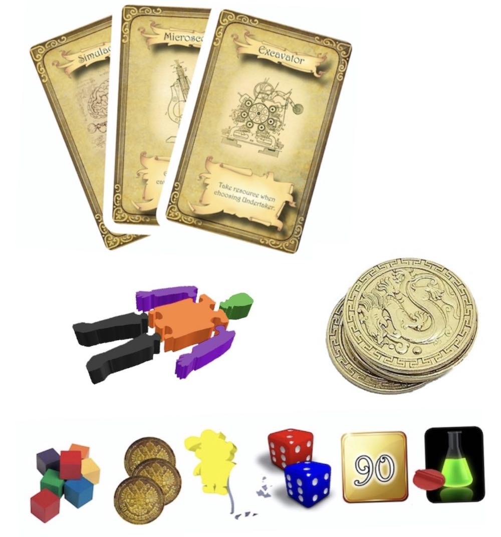 The Demise of Dr. Frankenstein  (2-4) board game collectible [Barcode 850002484021] - Main Image 3