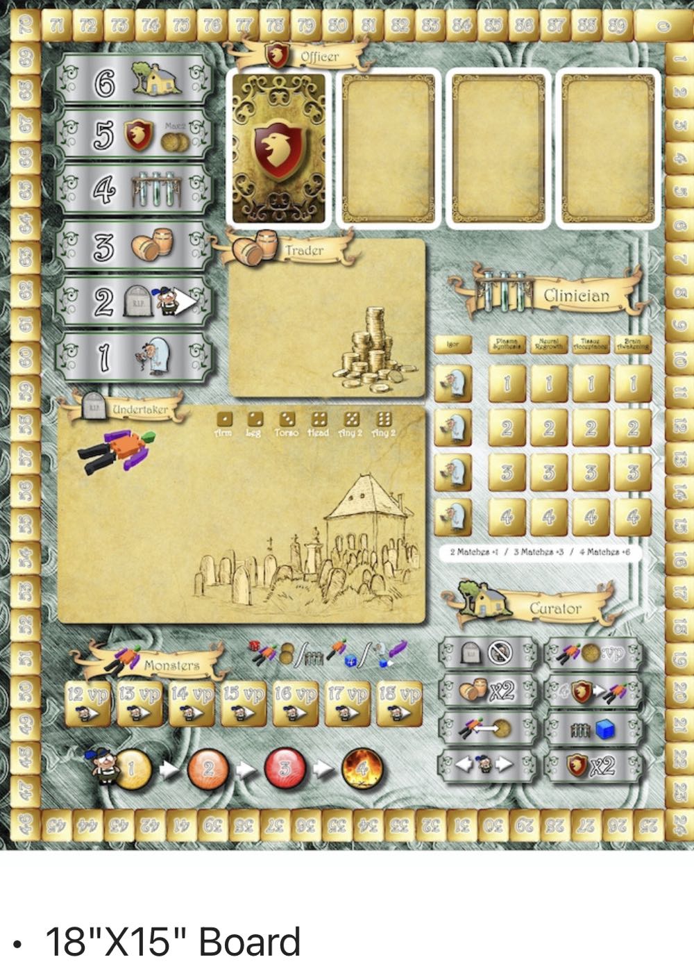 The Demise of Dr. Frankenstein  (2-4) board game collectible [Barcode 850002484021] - Main Image 4