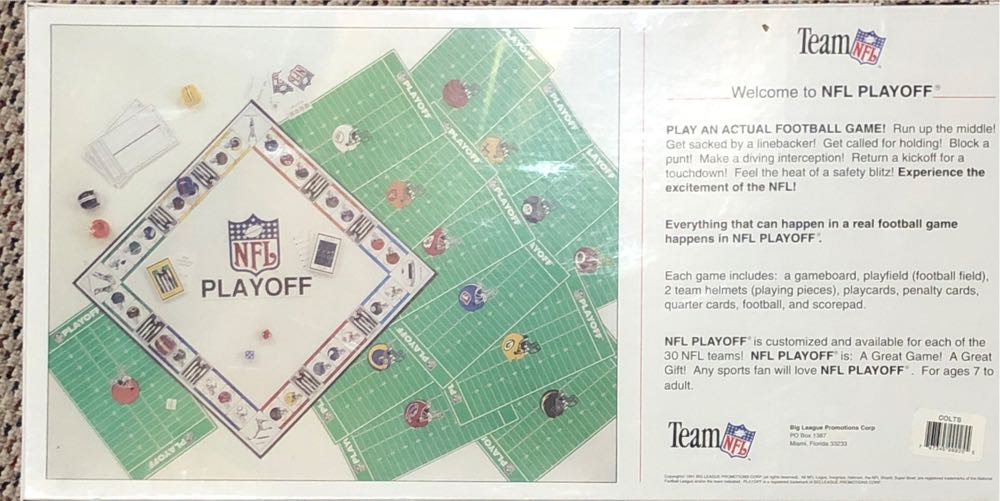 NFL Playoff - Colts  board game collectible [Barcode 767345000255] - Main Image 2
