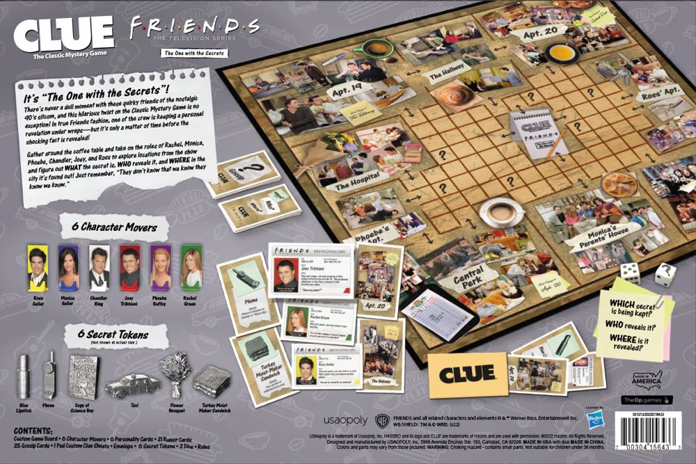 Clue TV: CLUE® FRIENDS Edition  (2-6) board game collectible [Barcode 700304156433] - Main Image 4