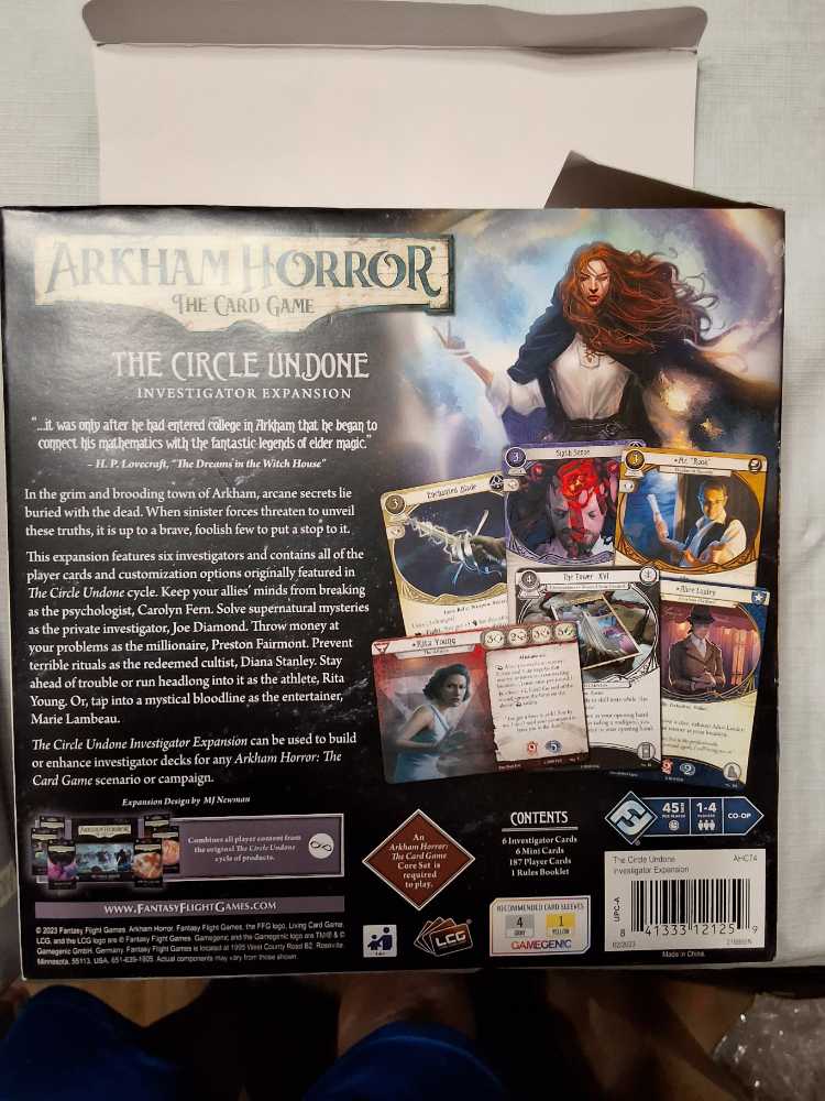 Arkham Horror LCG | Circle Undone Investigator Expansion   board game collectible [Barcode 841333121259] - Main Image 2