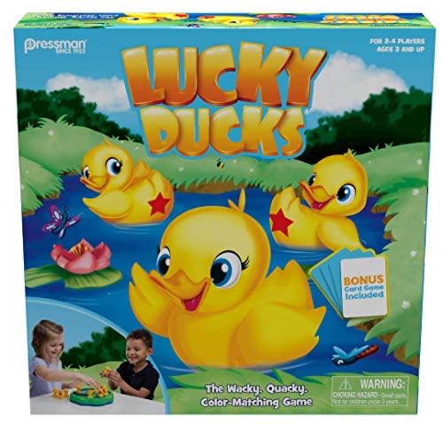 Lucky Ducks The Memory And Matching Game That Moves Includes A Fun Pop The Pig Make-a-match Card Game  board game collectible [Barcode 8720077144729] - Main Image 1