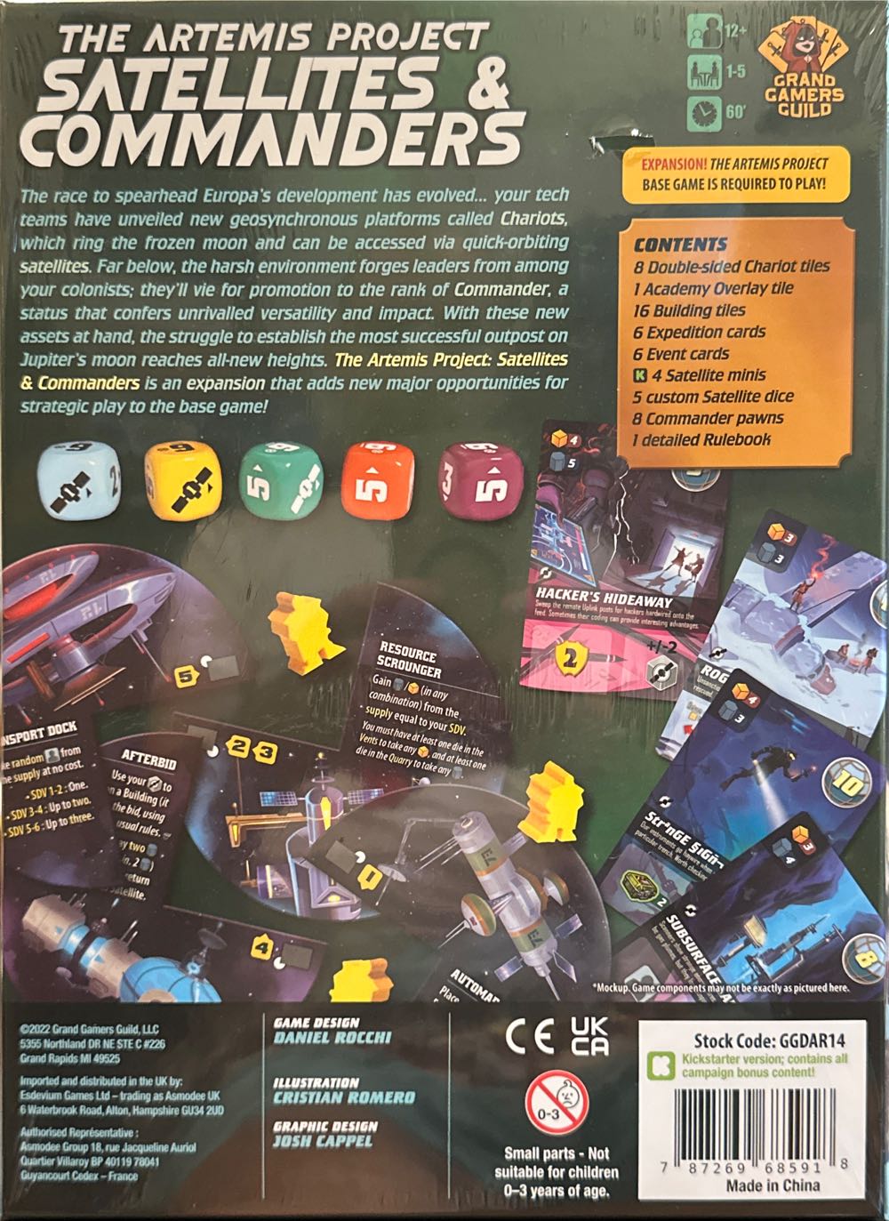 The Artemis Project: Satellites & Commanders  board game collectible [Barcode 787269685918] - Main Image 2