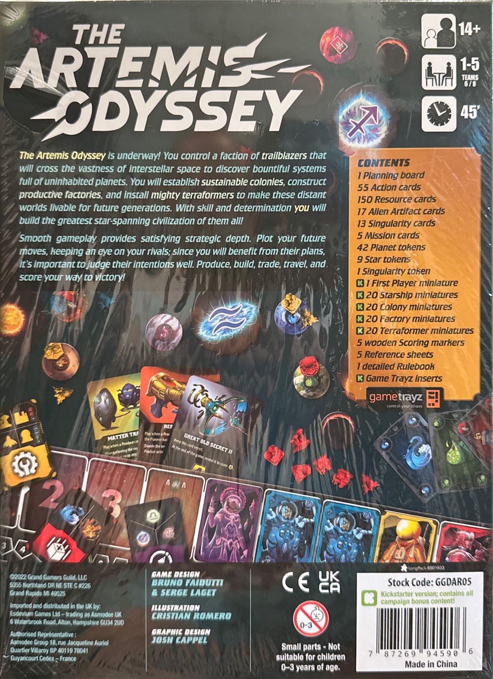 The Artemis Odyssey  (1-5) board game collectible [Barcode 787269945906] - Main Image 2