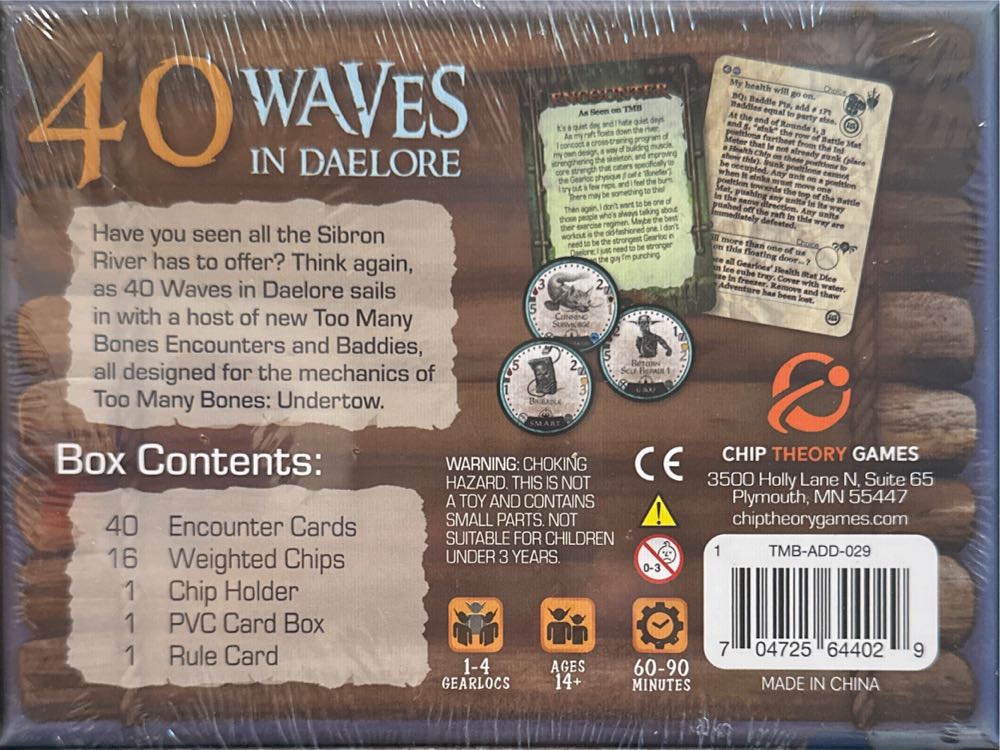 Too Many Bones: 40 Waves In Dealore  (1-4 Players) board game collectible [Barcode 704725644029] - Main Image 2