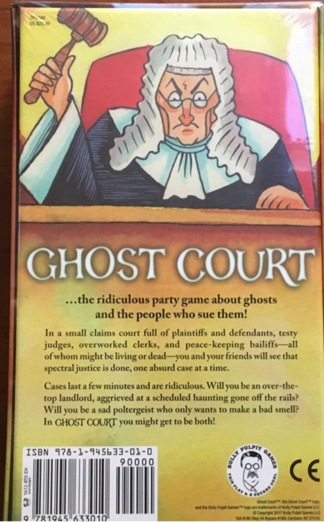 Gh Court - Role Playing Party Card Game  (6+) board game collectible [Barcode 9781945633010] - Main Image 2