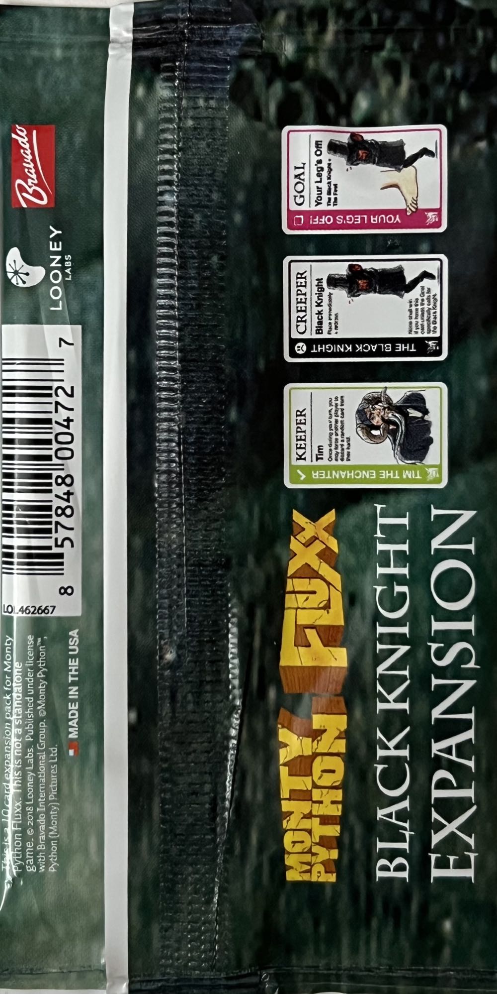 Fluxx: Monty Python - Black Knight Expansion  (2-6) board game collectible [Barcode 857848004727] - Main Image 2