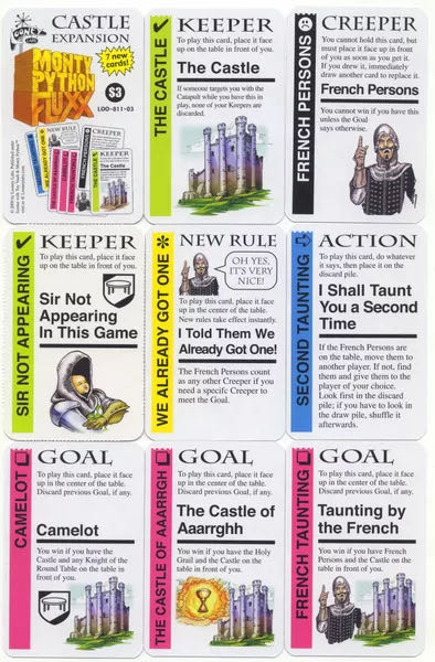Fluxx: Monty Python - Castle Expansion  board game collectible - Main Image 3