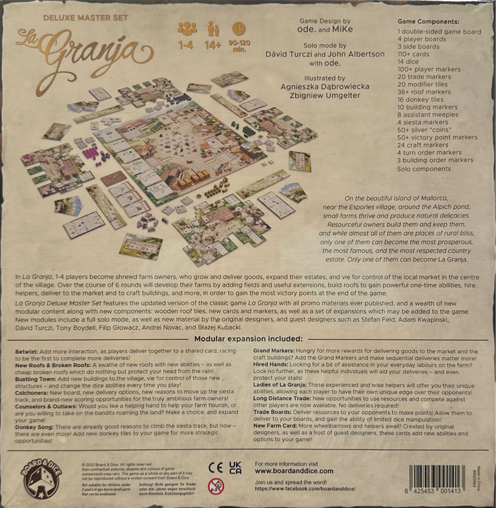 La Granja Deluxe Master Set Kickstarter  (1-4) board game collectible [Barcode 6425453001413] - Main Image 2