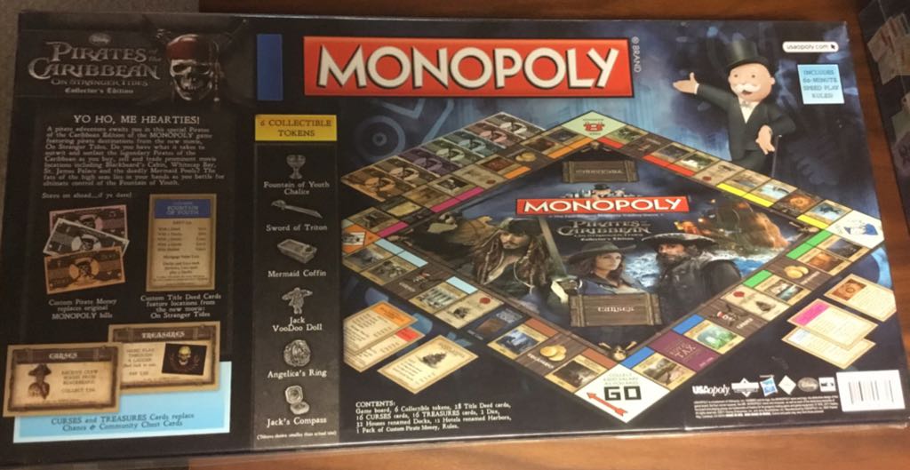 Pirates Of The Charibbean On Stranger Tides Collectors Edition Monopoly  board game collectible - Main Image 2