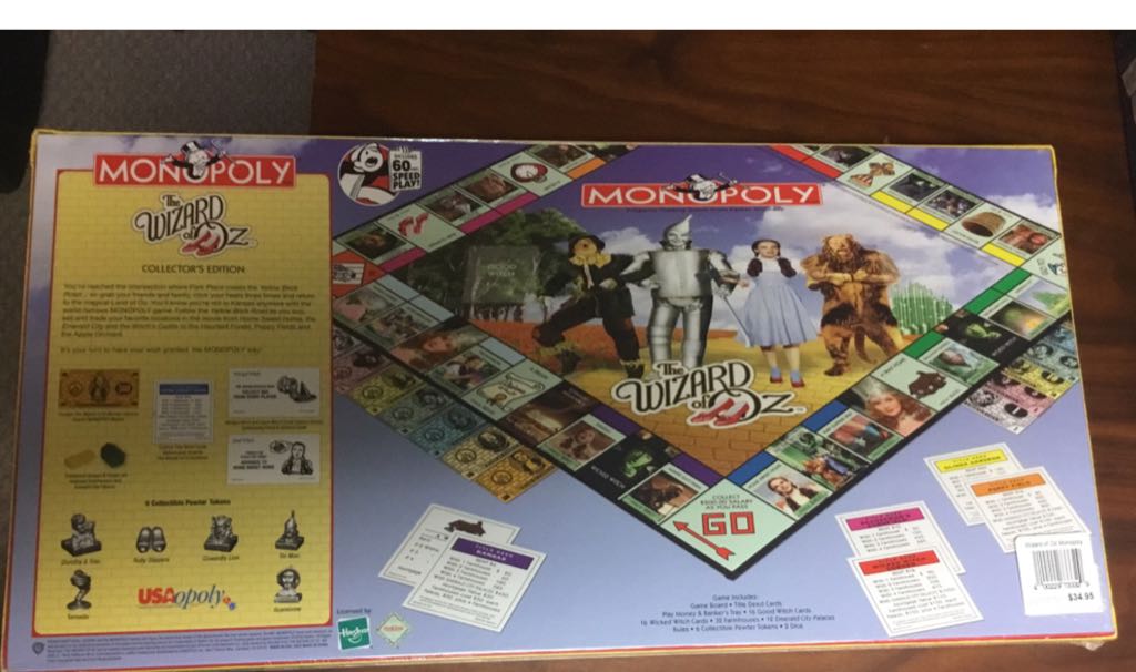 The Wizard Of Oz Collectors Edition Monopoly  board game collectible - Main Image 2