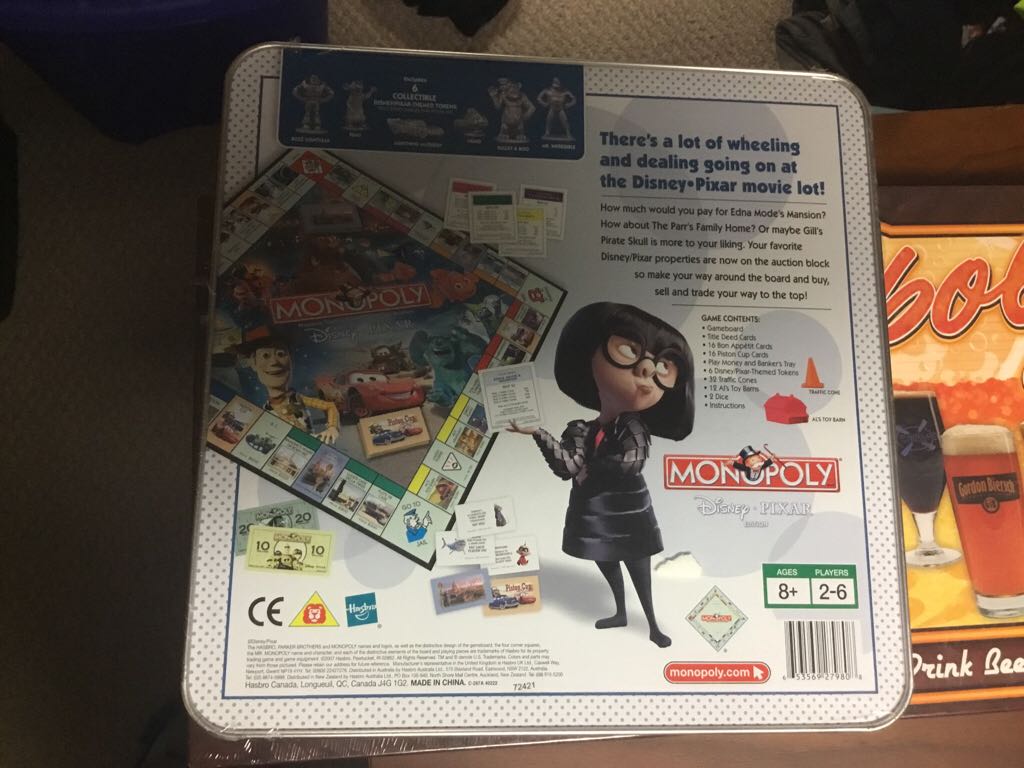 Disney Pixar Edition Monopoly  board game collectible - Main Image 2
