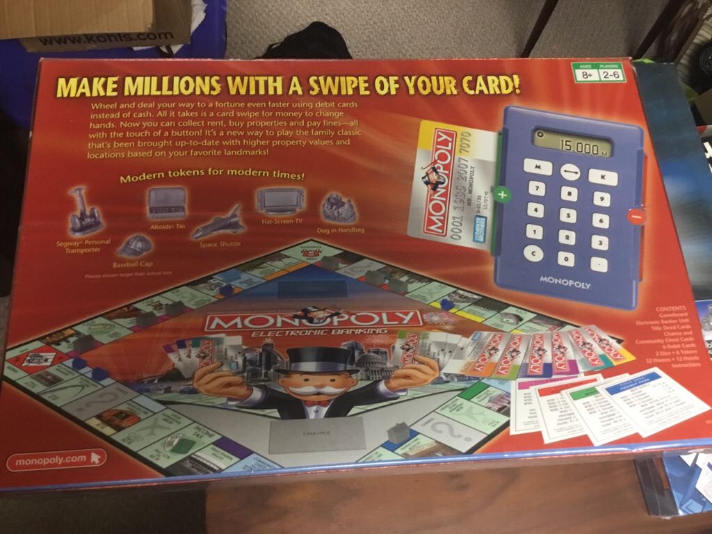 Electric Banking Monopoly  board game collectible - Main Image 2