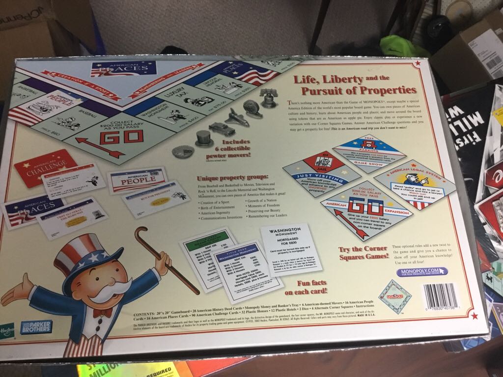 The America Special Edition Monopoly  board game collectible - Main Image 2