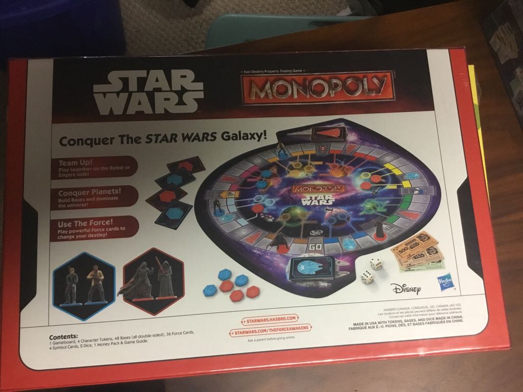 Disney Star Wars Monopoly  board game collectible - Main Image 2