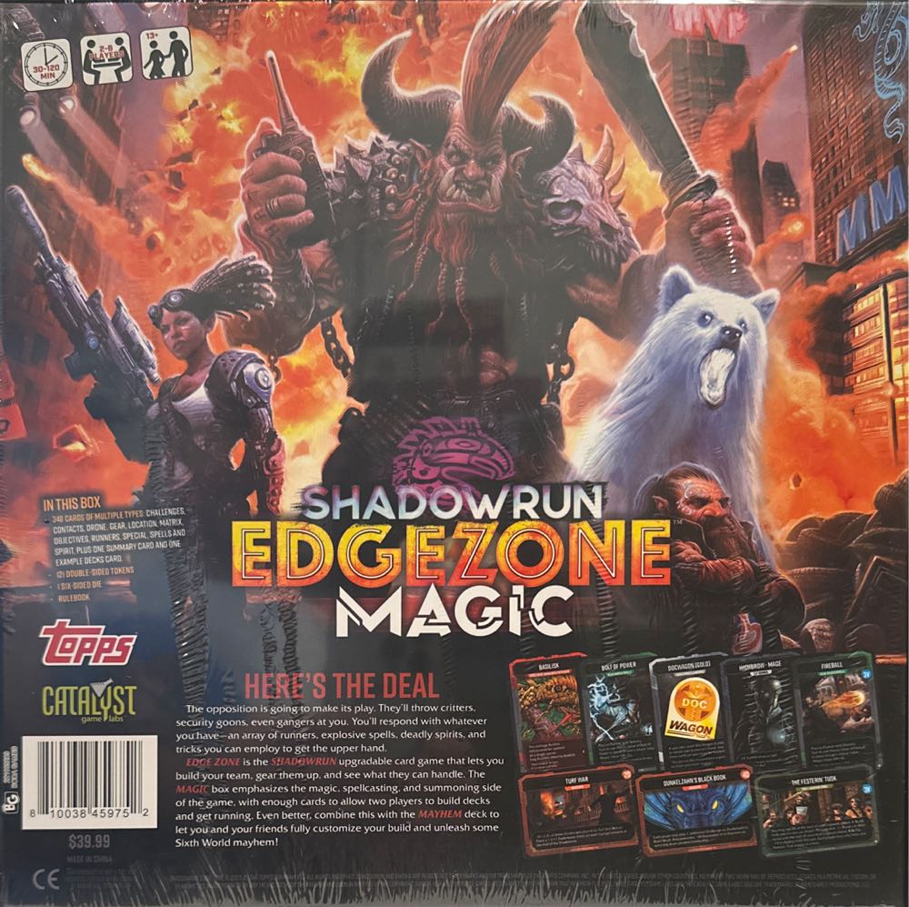 Shadowrun: Edge Zone - Magic  (2-6) board game collectible [Barcode 810038459752] - Main Image 2