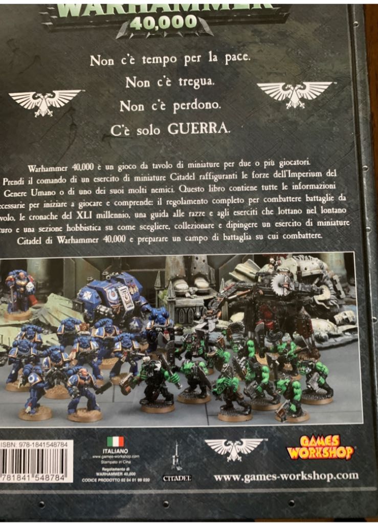 WARHAMMER 40.000 40K Regolamento Manuale  board game collectible [Barcode 9781841548784] - Main Image 2
