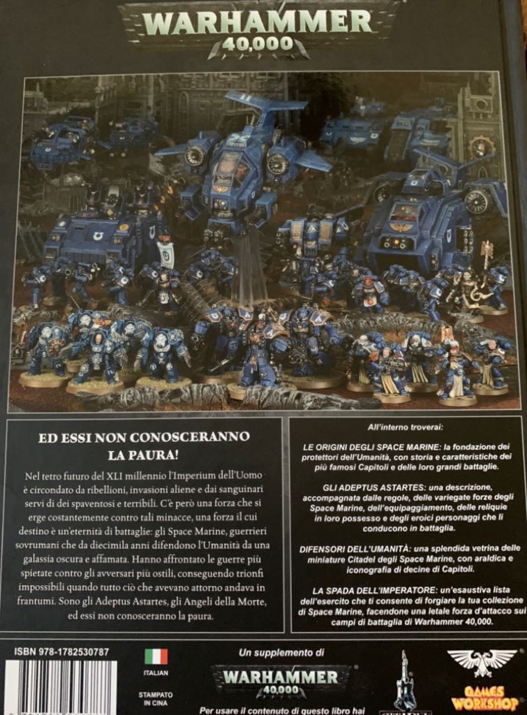 Warhammer 40.000 Codex Space Marine  board game collectible [Barcode 9781782530787] - Main Image 2