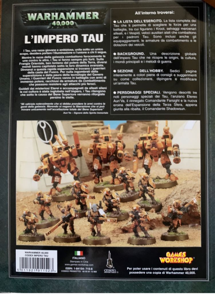 Warhammer 40.000 Codex TAU  board game collectible [Barcode 5011921911523] - Main Image 2