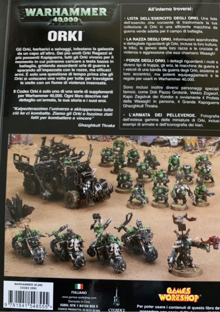 Warhammer 40.000- Codex ORKI  board game collectible [Barcode 9781841548555] - Main Image 2