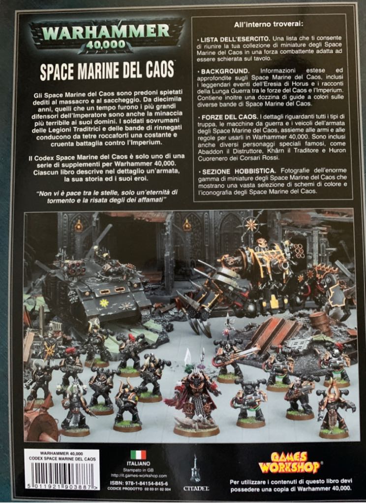 Warhammer 40.000 Space Marine del Caos  board game collectible [Barcode 5011921903887] - Main Image 2
