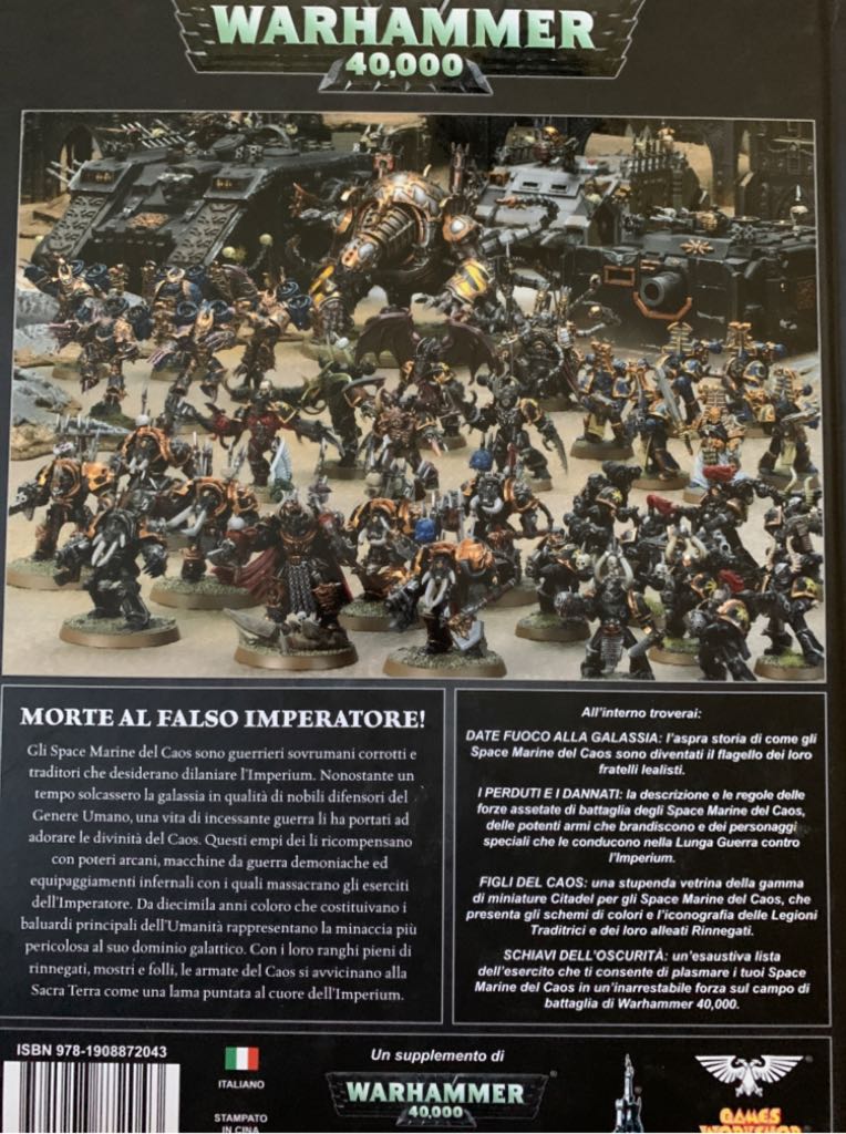 Warhammer 40.000 Codex Chaos Space Marines  board game collectible [Barcode 9781908872043] - Main Image 2