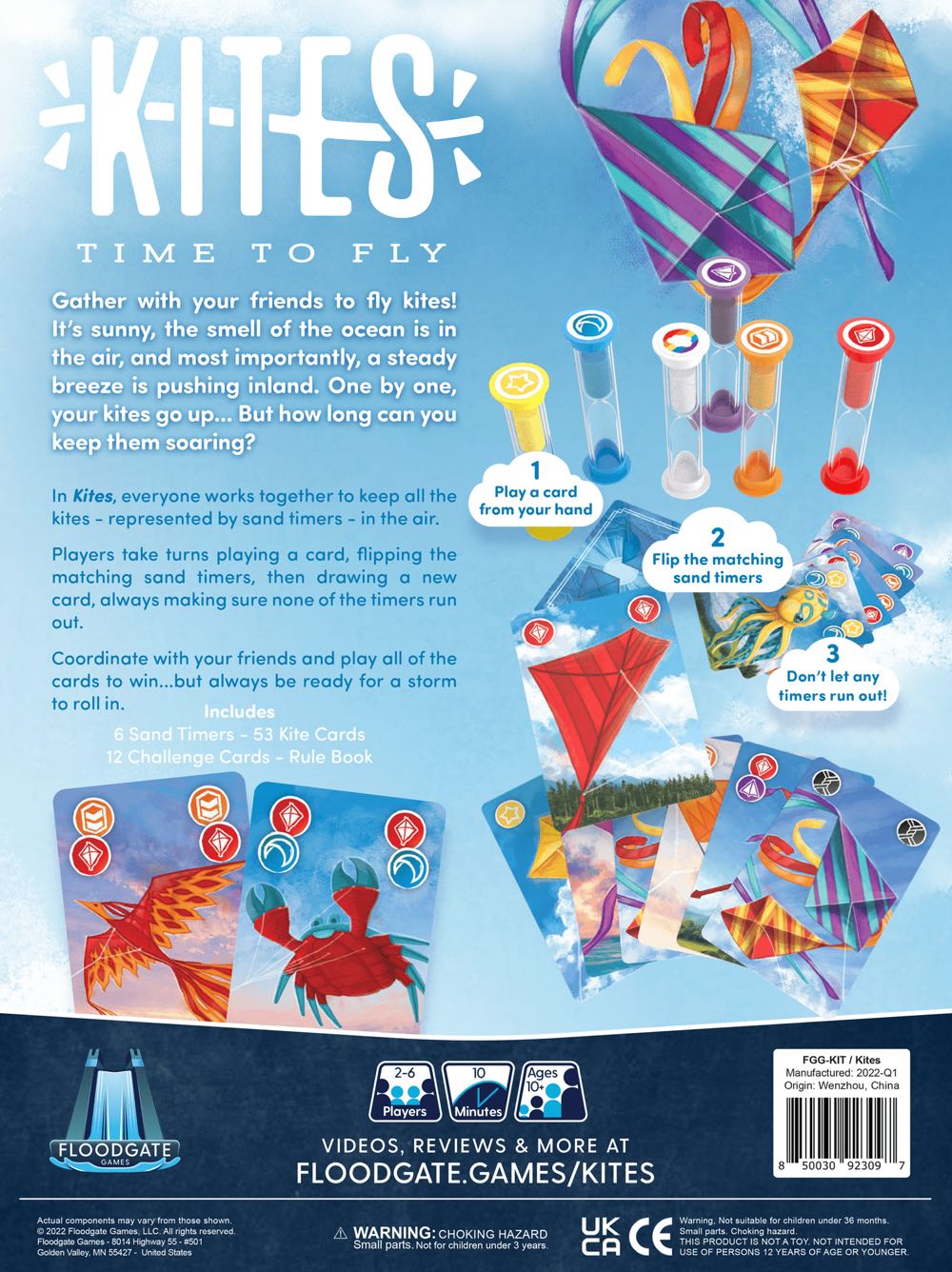 Kites  (2-6) board game collectible [Barcode 850030923097] - Main Image 2