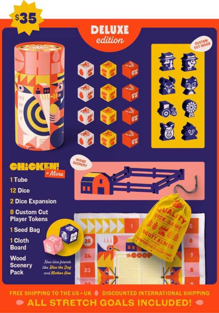 Chicken!  (2-8) board game collectible - Main Image 4