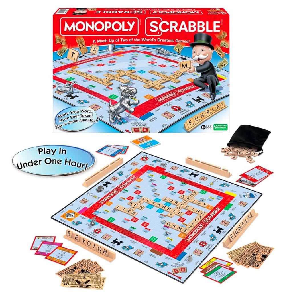 Monopoly Scrabble  board game collectible [Barcode 2658719571472] - Main Image 2