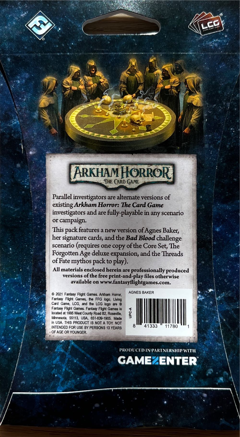 Arkham Horror: The Card Game Agnes Baker Parallel ...  board game collectible [Barcode 841333117801] - Main Image 2