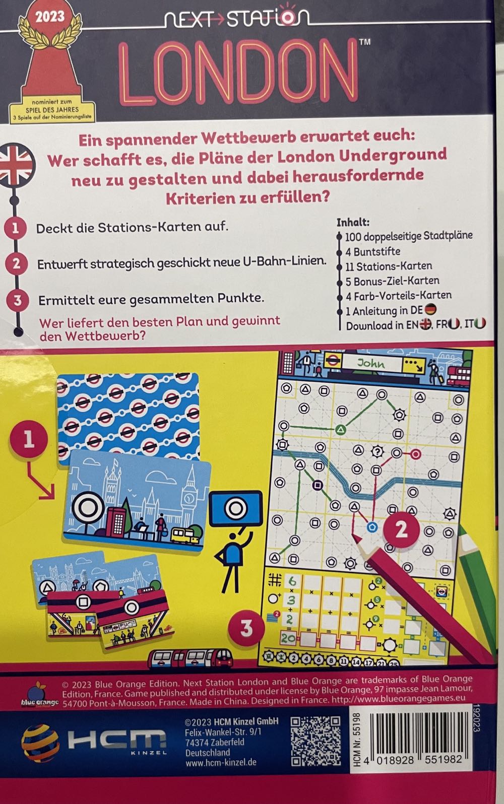 Next Station: London  (1-4) board game collectible [Barcode 4018928551982] - Main Image 3