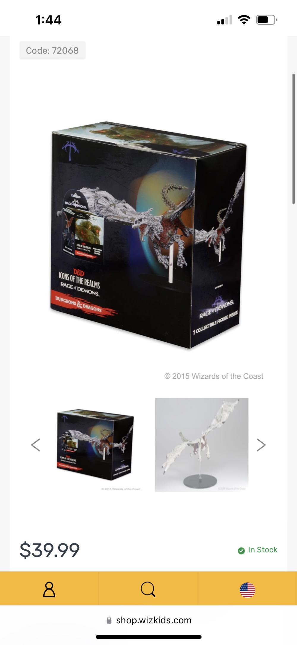 White Dracolich  board game collectible - Main Image 2