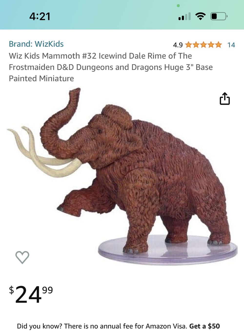 Mammoth  board game collectible - Main Image 2