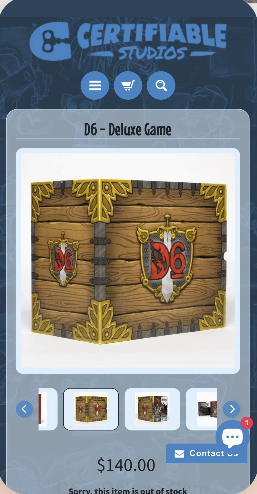 D6 - Deluxe Game from Certifiable Studios  board game collectible - Main Image 2