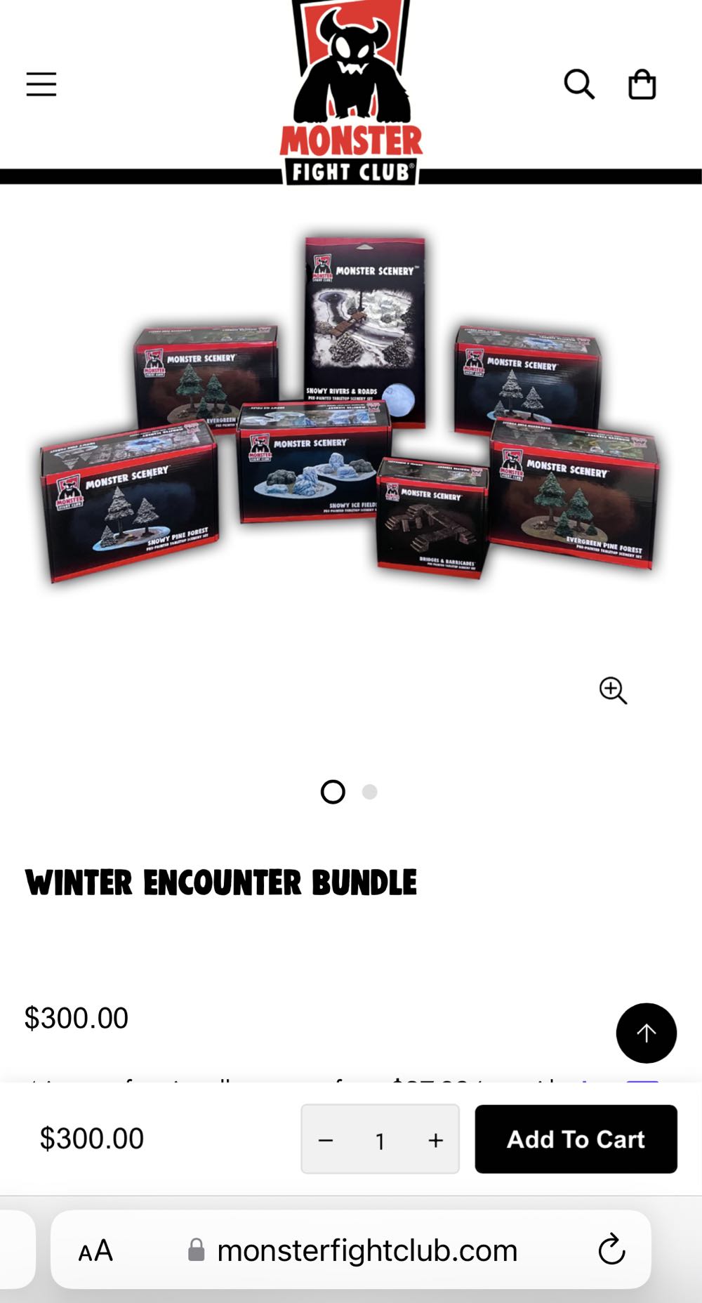 Monster Fight Club Winter Encounter Bundle  board game collectible - Main Image 2